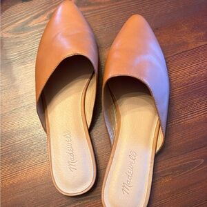 Madewell Women's Brown Leather Mules